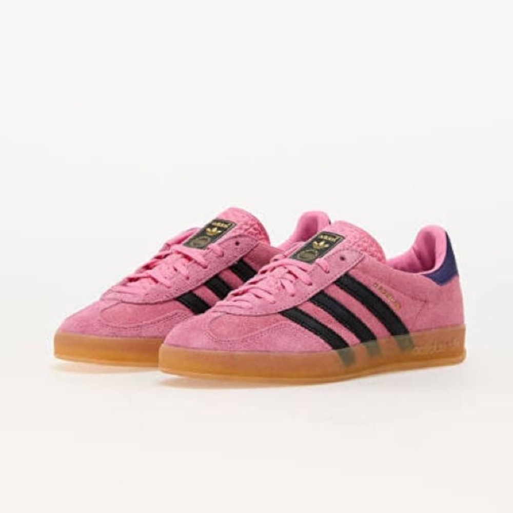 Adidas Gazelle Indoor Pink Purple Shoes Size 8.5